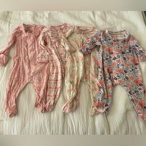 Bundle of 4 Magnetic Me Onesies 0-3 months for baby girl